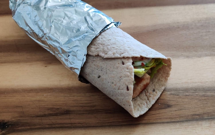 Fitnesss-Wrap mit Hühnchen und Joghurt