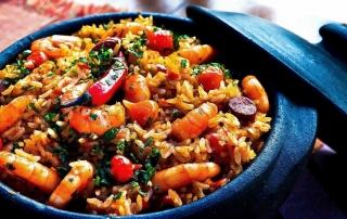 Fitness-Food: Garnelen und Reis