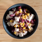 Kidneybohnen-Feta-Mais-Salat
