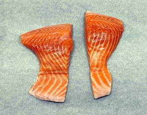 Lachs auf Backblech